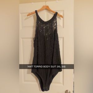 New torrid black lace bodysuit
